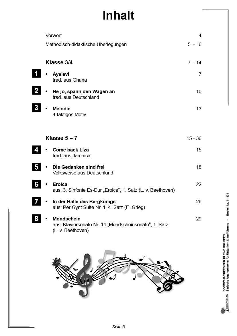 Boomwhackers für kleine Gruppen PDF, ab 8 J., 36 S.