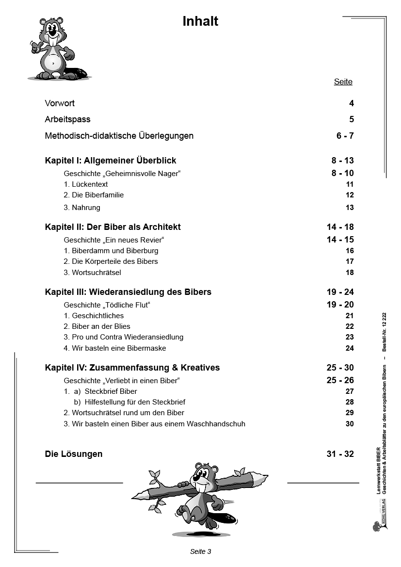Lernwerkstatt Biber, ab 9 J., 32 S.