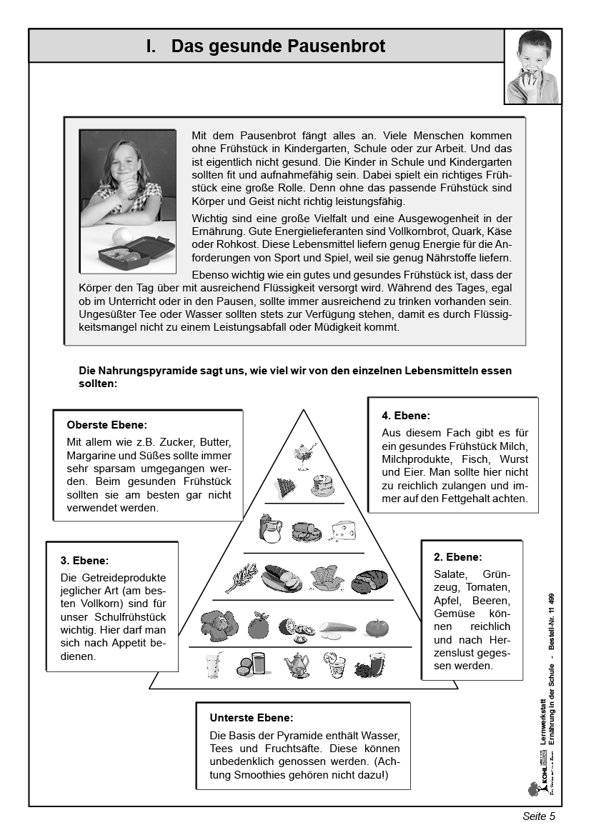 Lernwerkstatt Ernährung PDF, ab 9 J., 64 S.