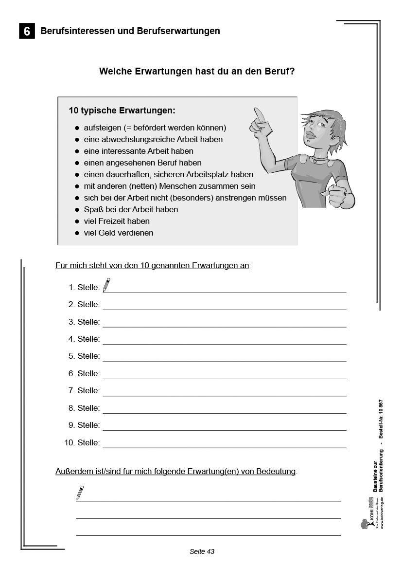 Bausteine zur Berufsorientierung Konzepte zur Vorbereitung auf das Berufsleben, PDF