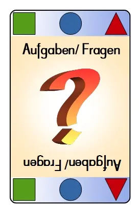 Diese Karten haben nur die Aufgabe zu sagen das der nächste Spieler eine Aufgabe lösen muss, oder eine Frage zu beantworten hat.