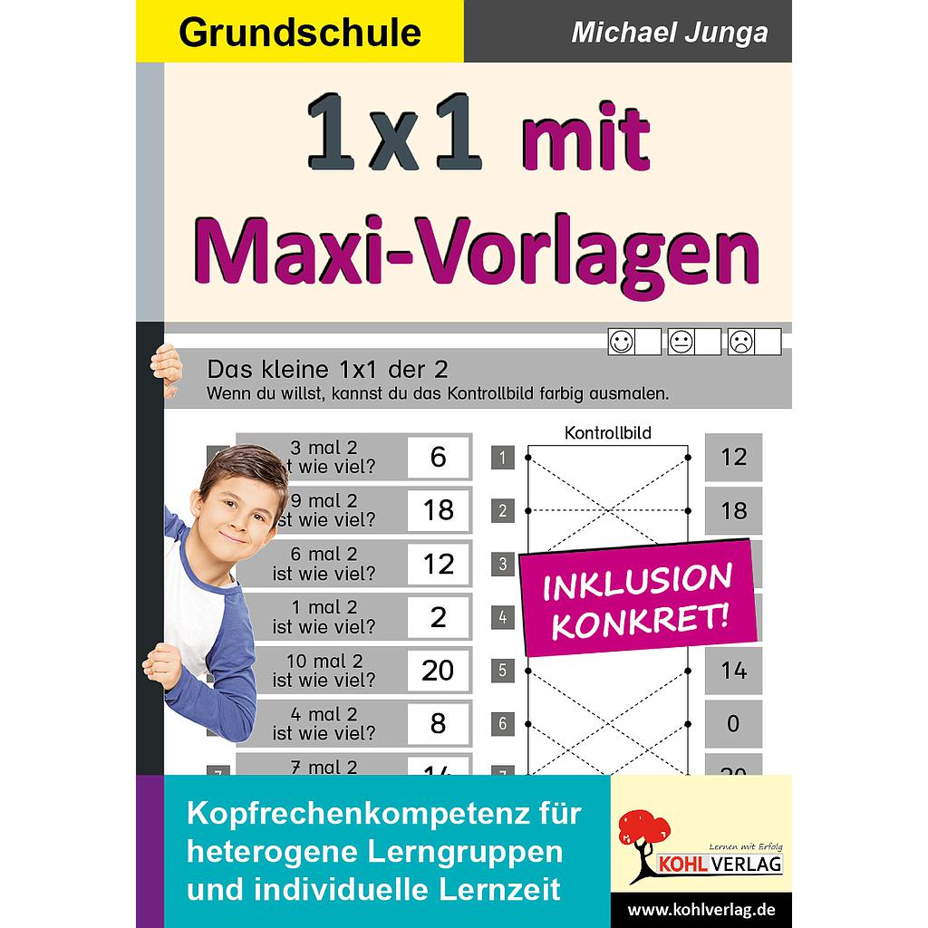 1x1 mit Maxi-Vorlagen, ab 6 J., 76 S.