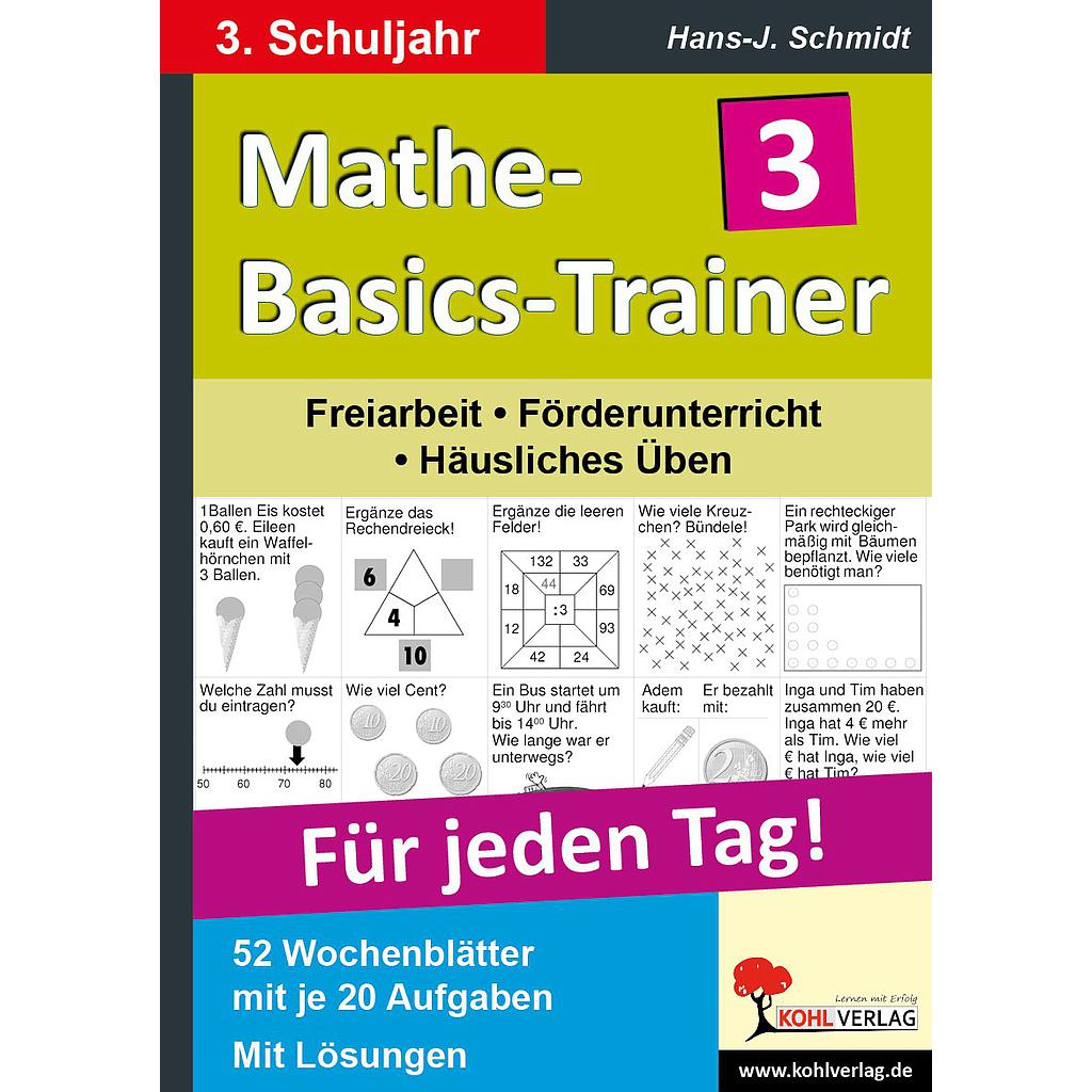 Mathe-Basics-Trainer / Klasse 3 PDF, ab 8 J., 56 S.