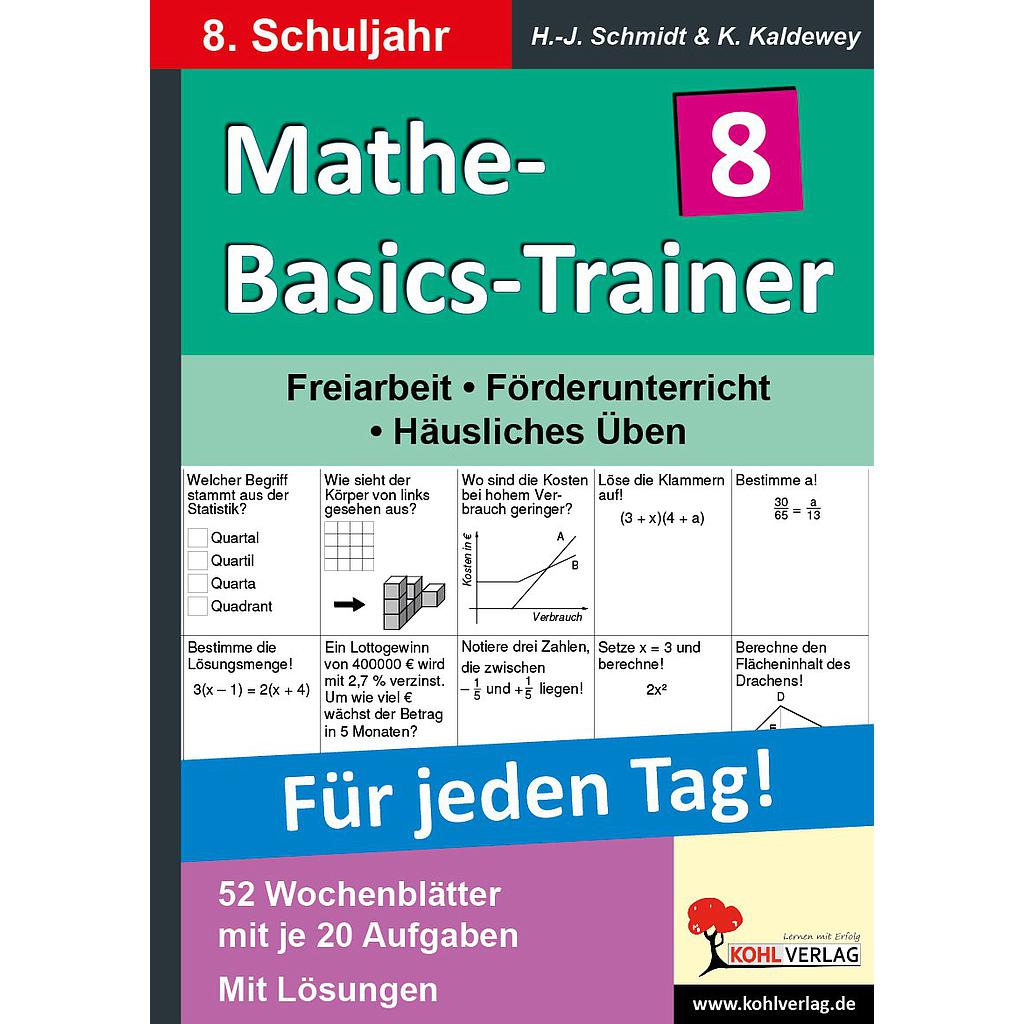 Mathe-Basics-Trainer / Klasse 8 PDF, ab 13 J., 56 S.