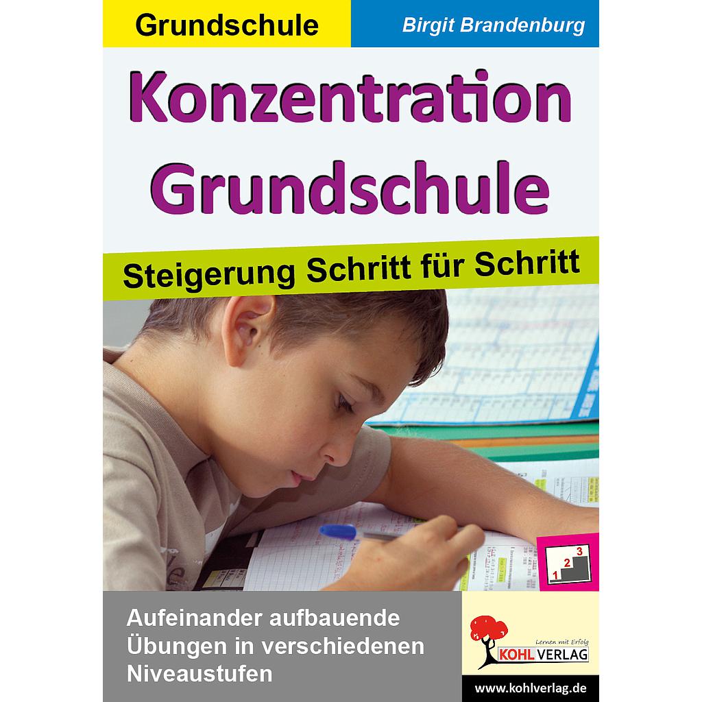 Konzentration Grundschule, ab 6 J., 64 S., PDF