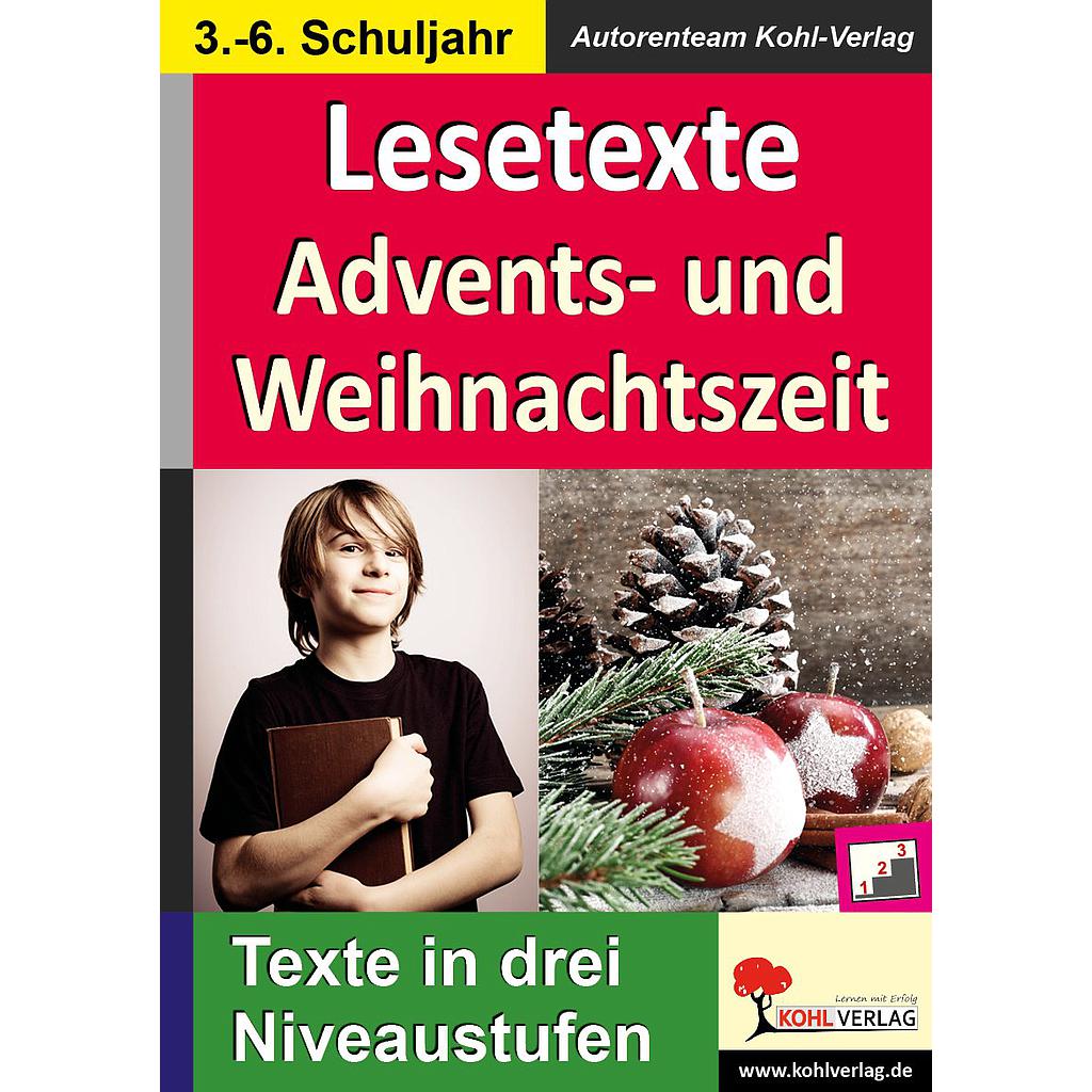 Lesetexte ADVENTS- UND WEIHNACHTSZEIT PDF, ab 9 J., 64 S.