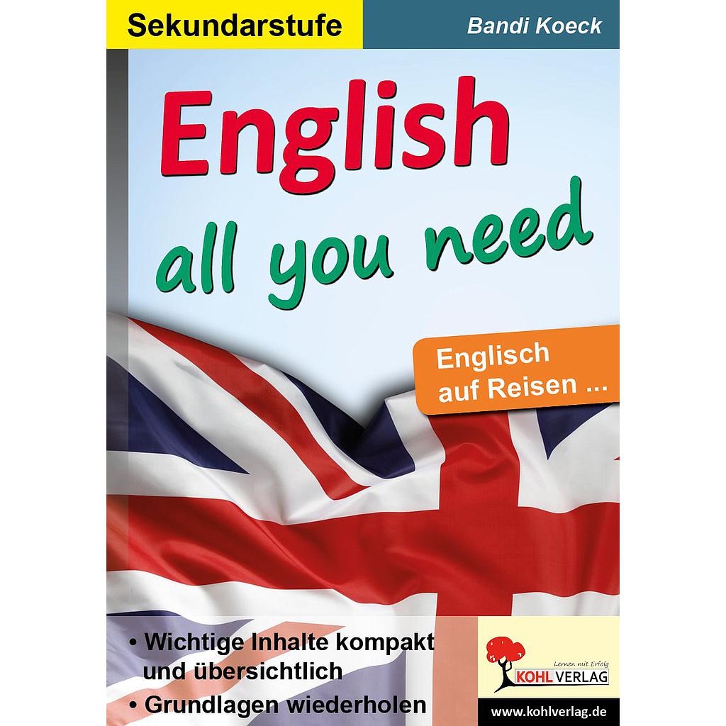 English all you need - Englisch auf Reisen / PDF, ab 10 J., 32 S.
