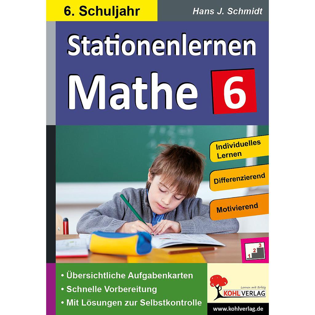 Stationenlernen Mathe / Klasse 6, PDF, ab 11 j., 96 S.