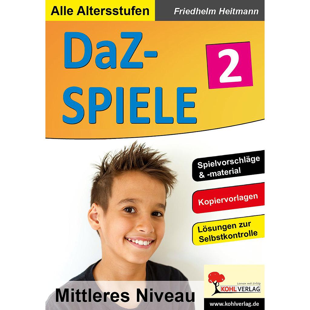 DaZ-Spiele 2: Mittleres Niveau PDF, 80 S.