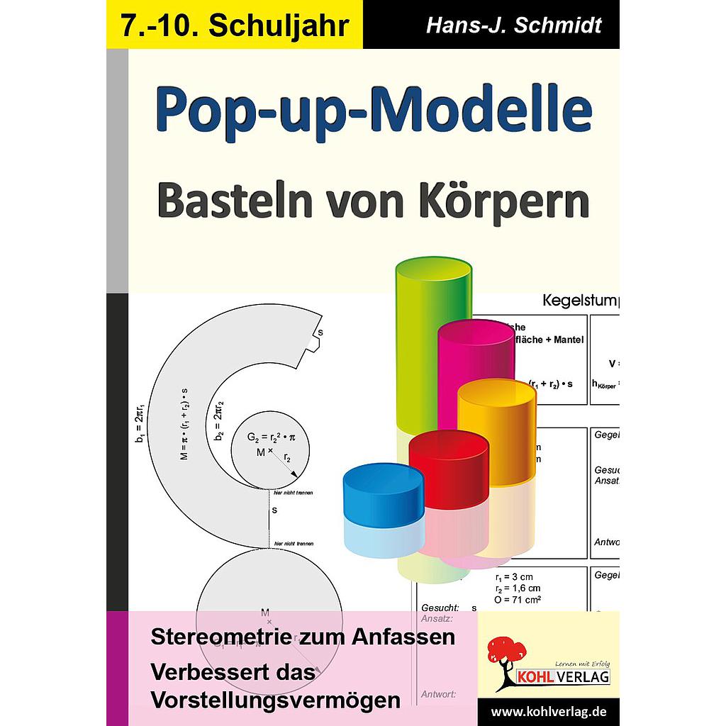 Pop-up-Modelle - Basteln von Körpern, PDF, ab 12 J., 96 S.