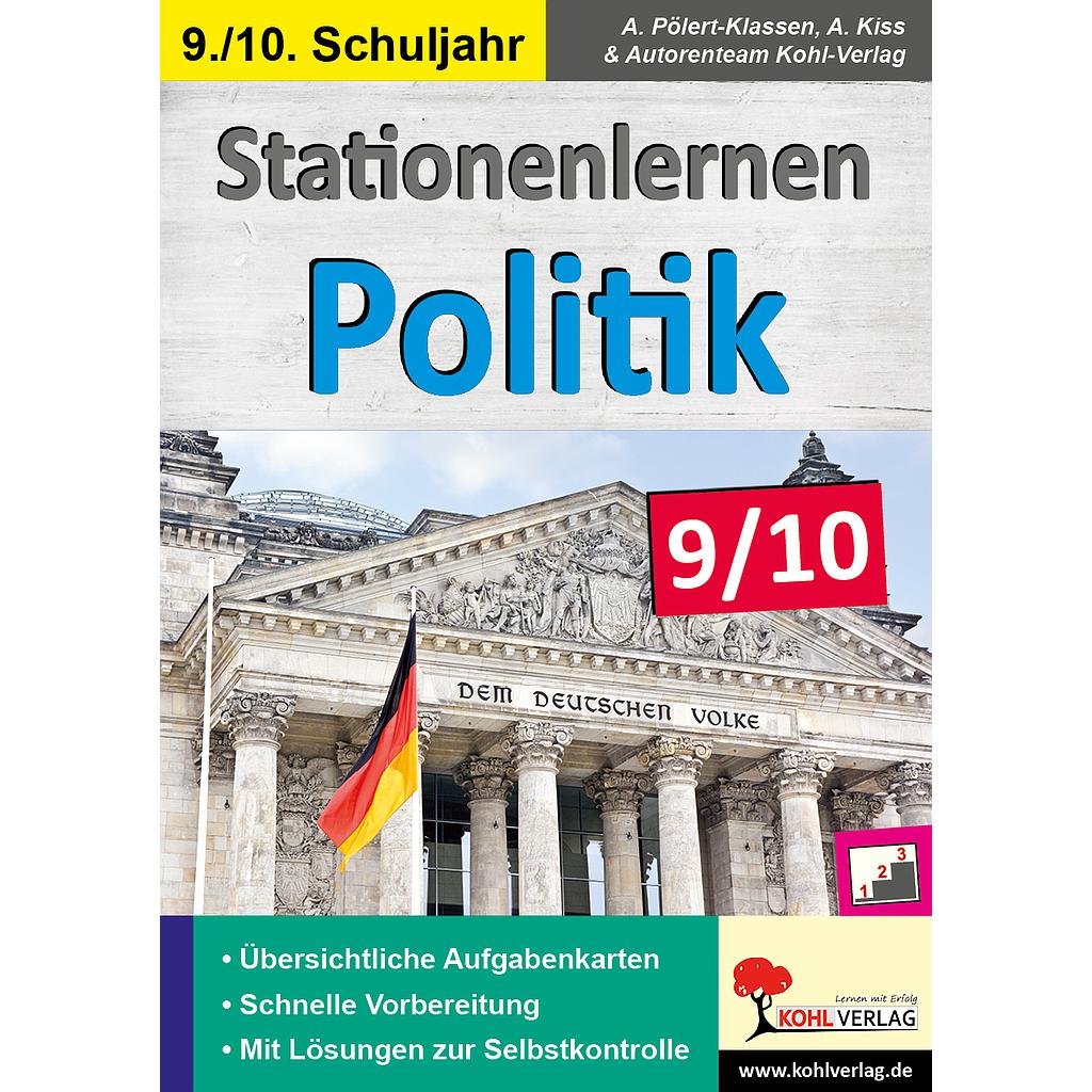 Stationenlernen Politik / Klasse 9-10, PDF, ab 13 J., 64 S.