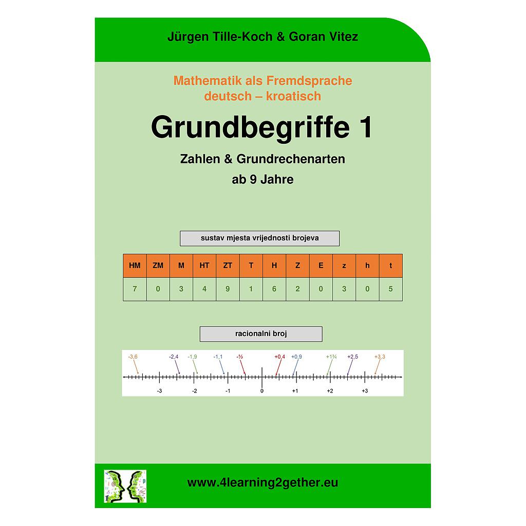 MAF Grundbegriffe 1 deutsch - kroatisch / Zahlen & Grundrechenarten / PDF, ab 9J.