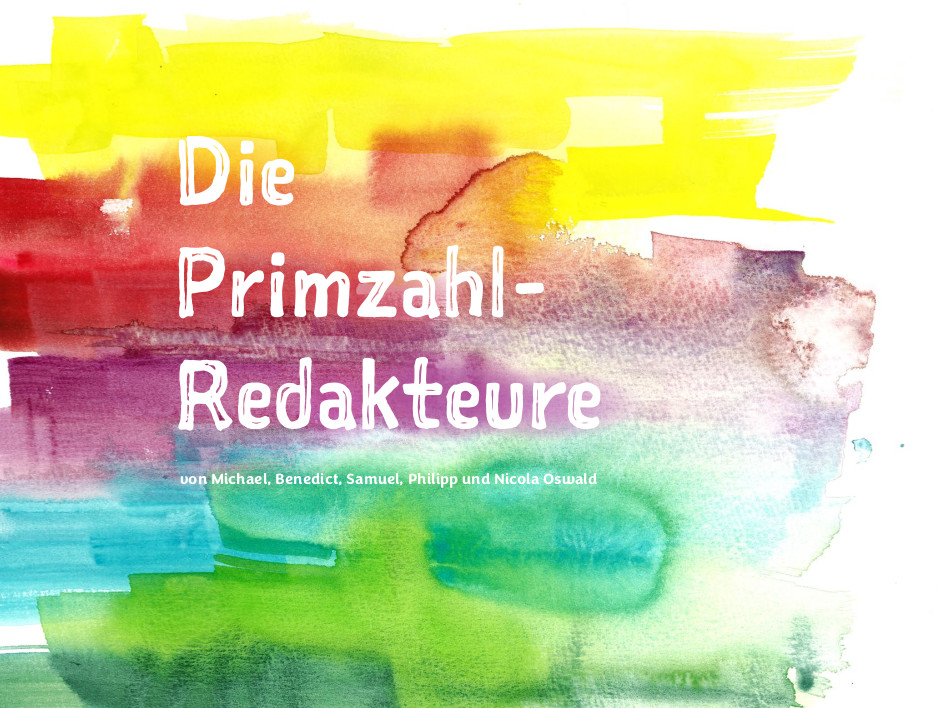 Die Primzahl-Redakteure / digitales Jugendbuch, 79 S. / digitale Druckvorlage