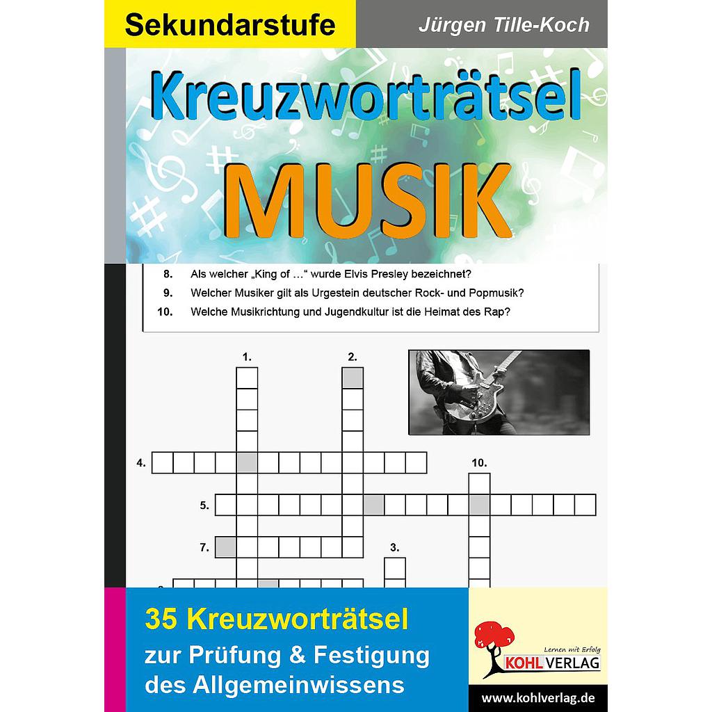 Kreuzworträtsel  Musik PDF, ab 11 J., 48 S.