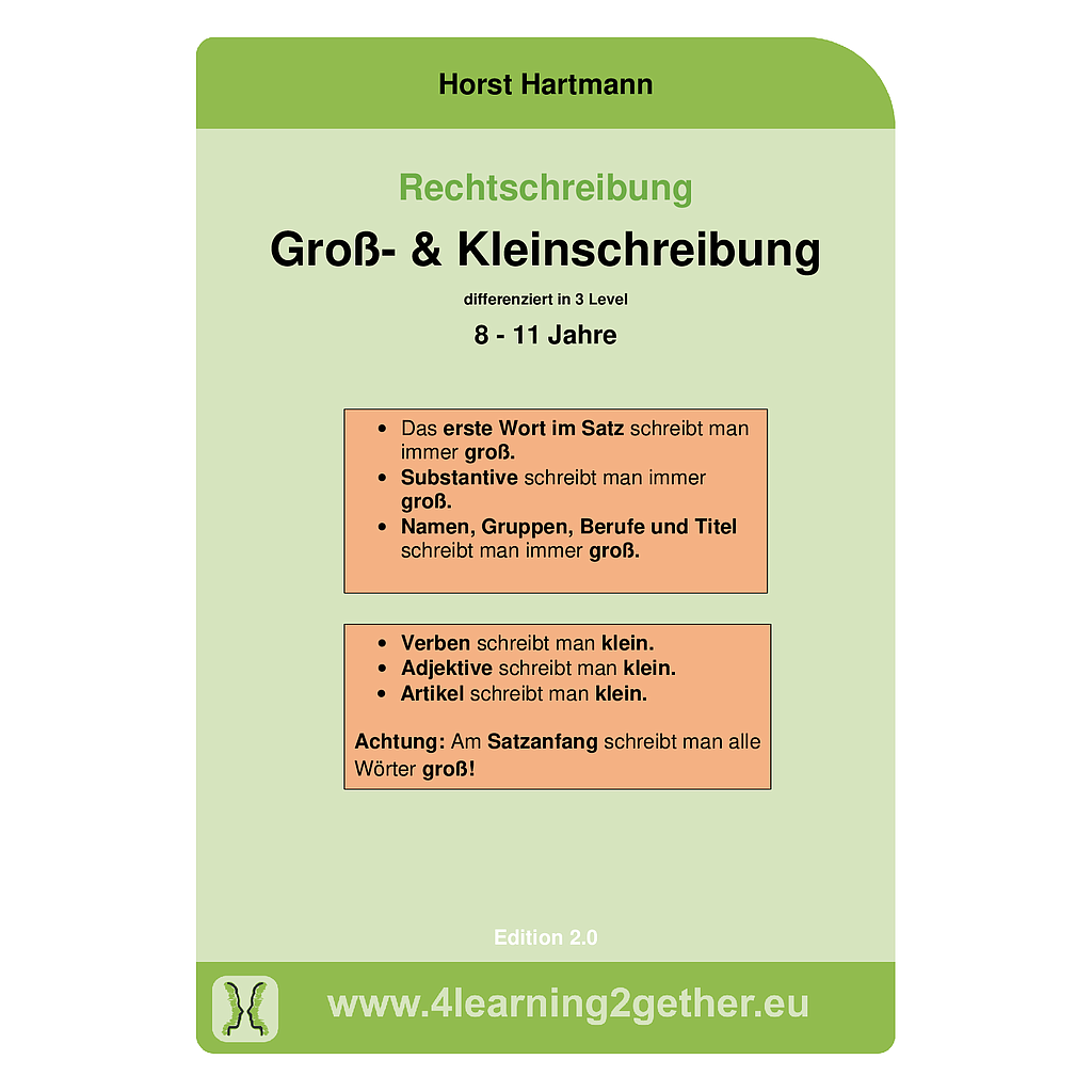 Rechtschreibung 1 - Groß- & Kleinschreibung/ Bearb. Word, ab 8 J., 23 S. 