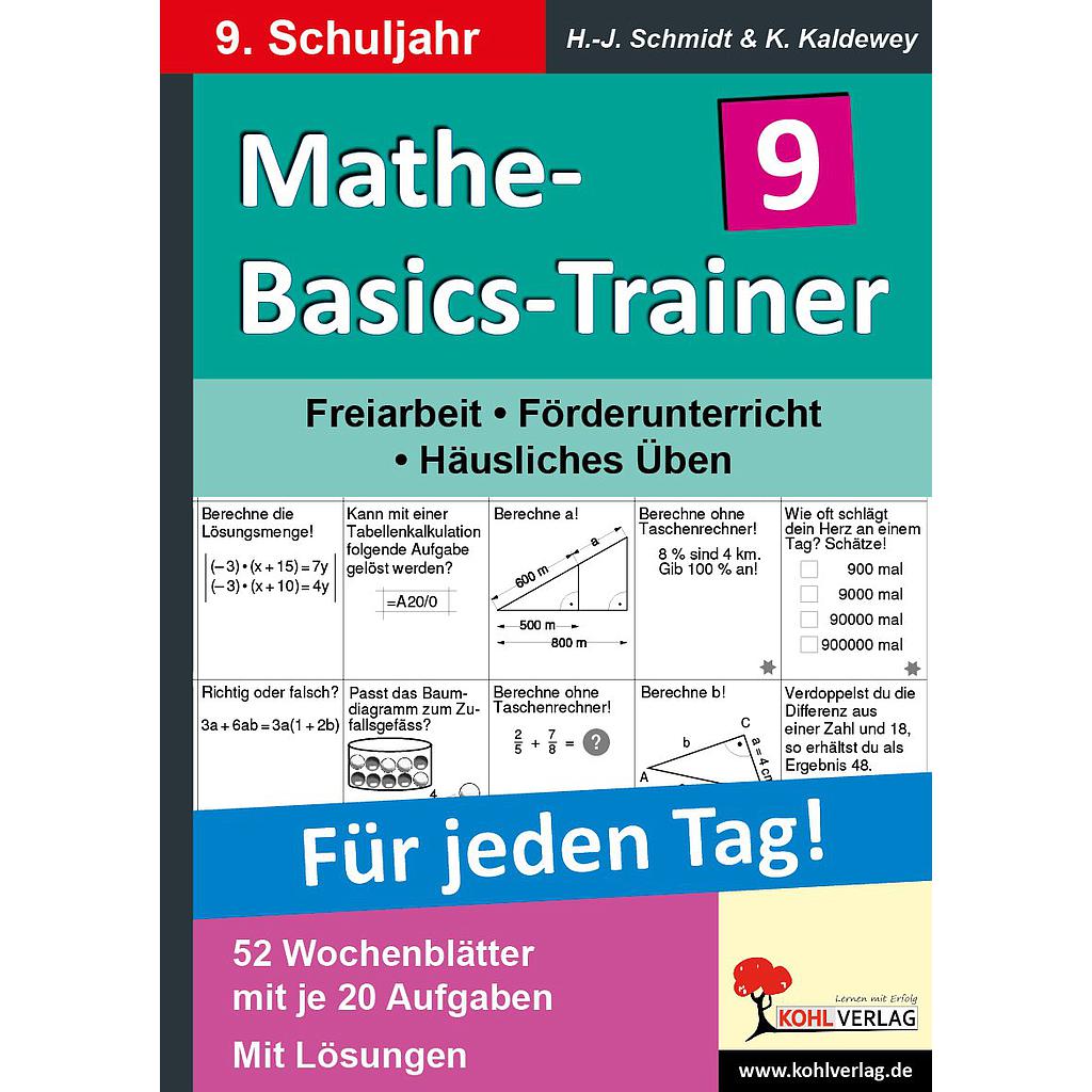 Mathe-Basics-Trainer / Klasse 9 PDF, ab 14 J., 56 S.