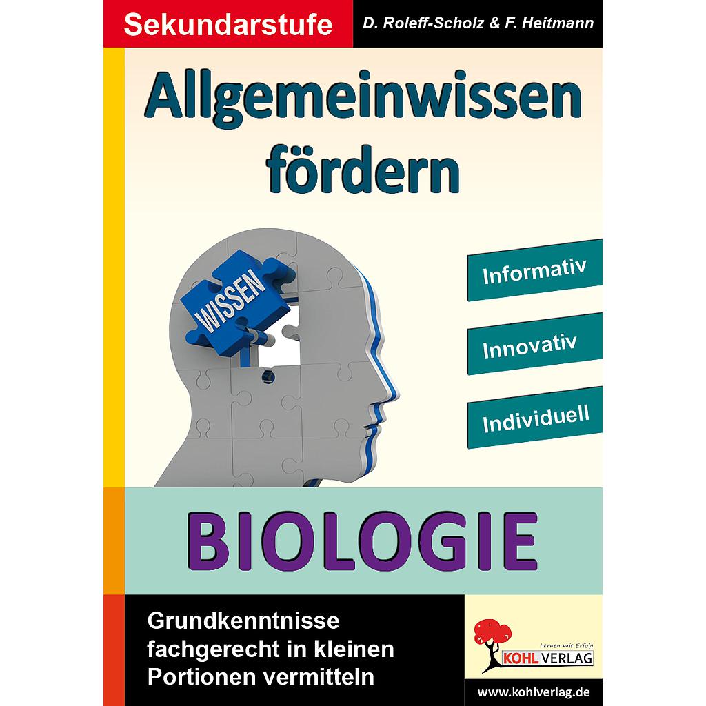 Allgemeinwissen fördern BIOLOGIE PDF, 92 S. 