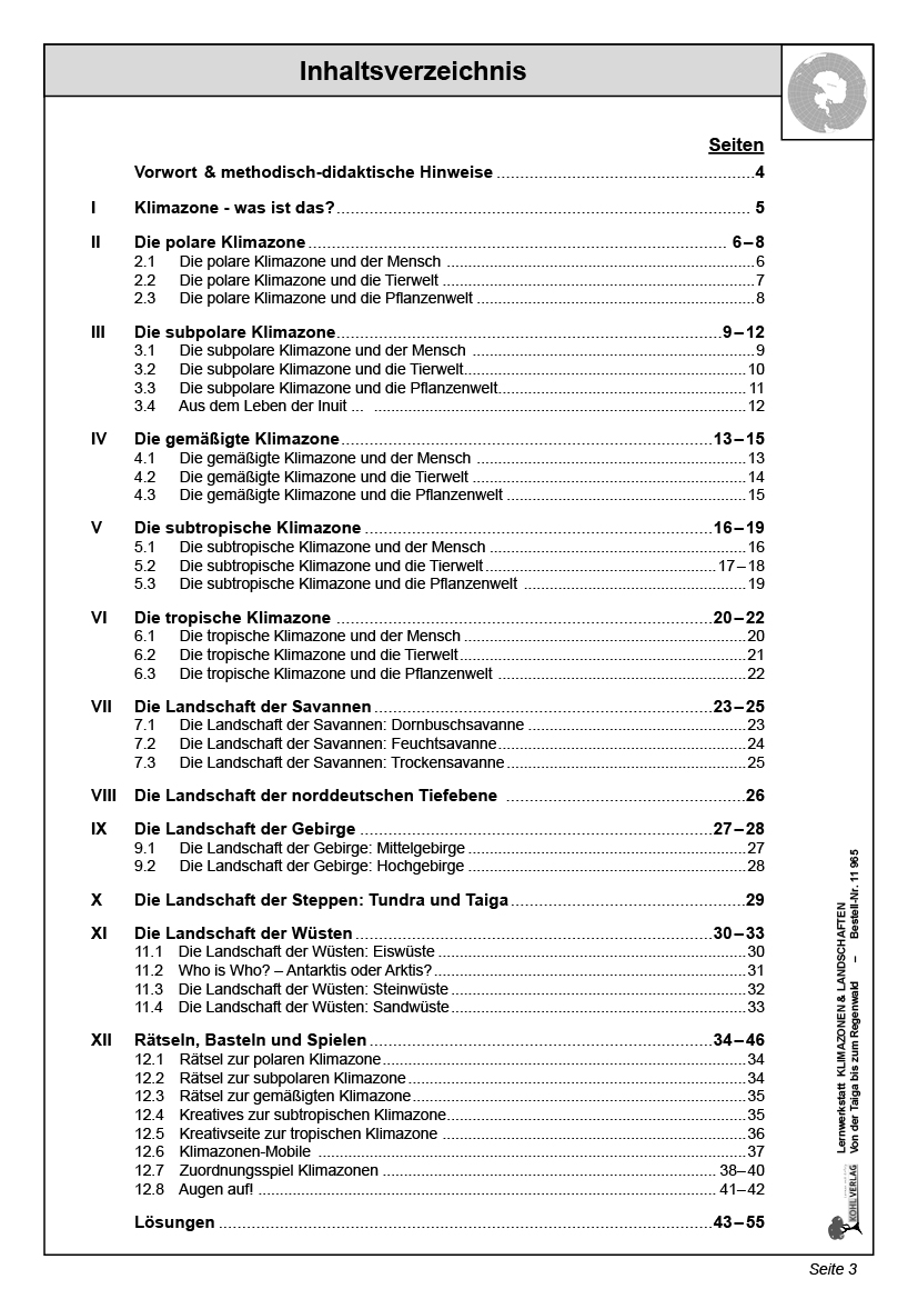 Lernwerkstatt Klimazonen & Landschaften, 9 J., 56 S.