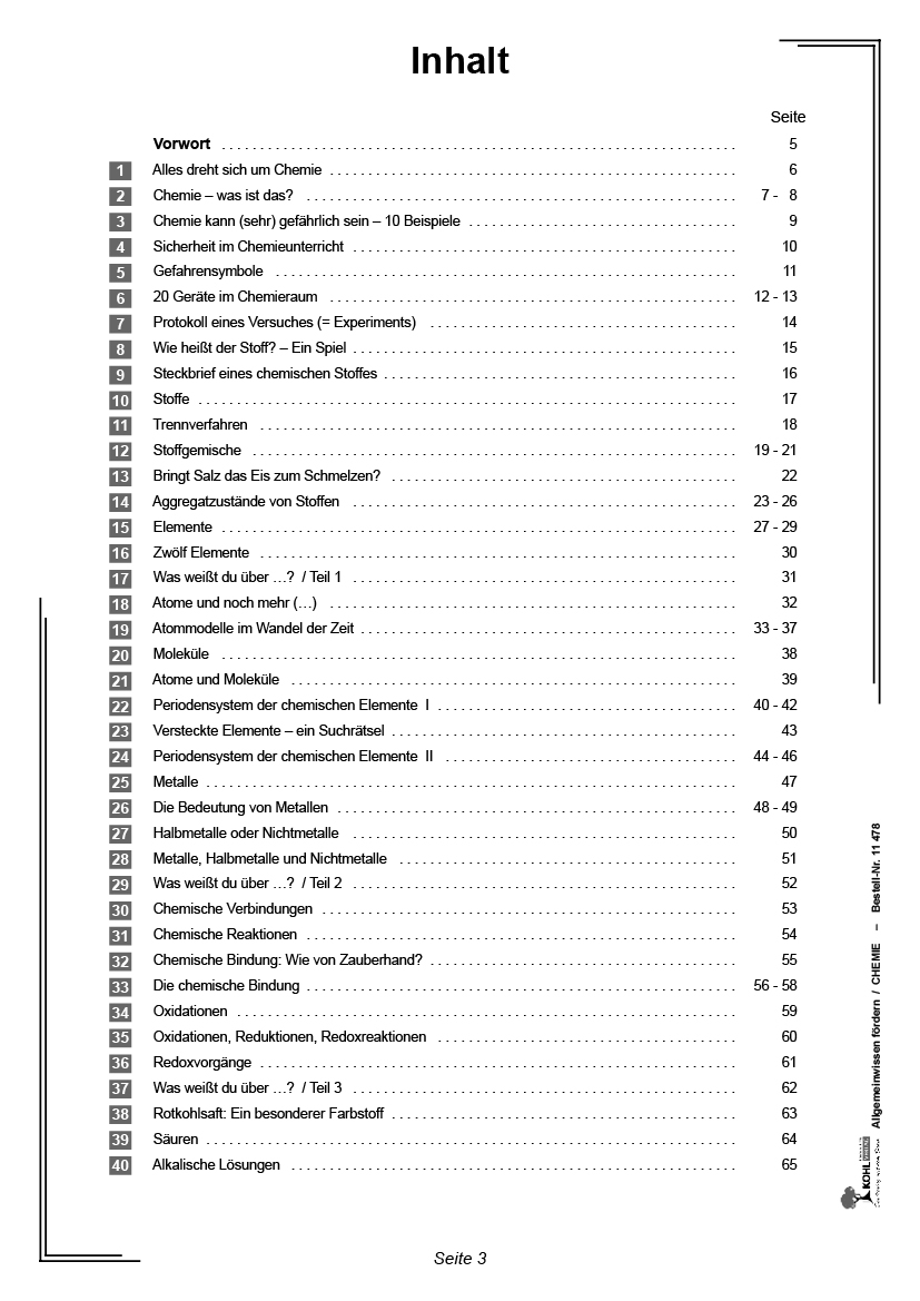 Allgemeinwissen fördern CHEMIE PDF, 104 S.