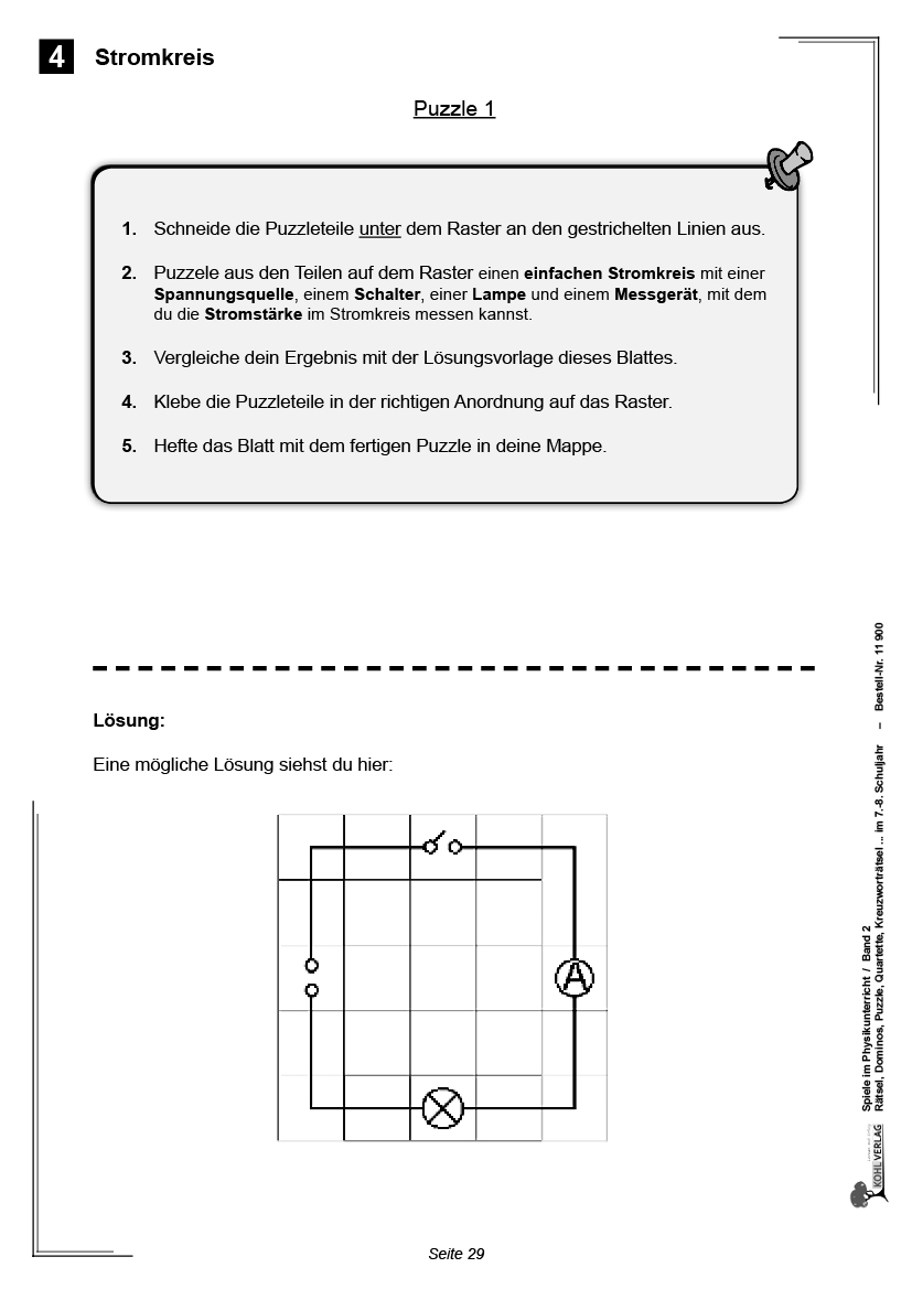 Spiele im Physikunterricht / Klasse 7-8, PDF, 56 S.