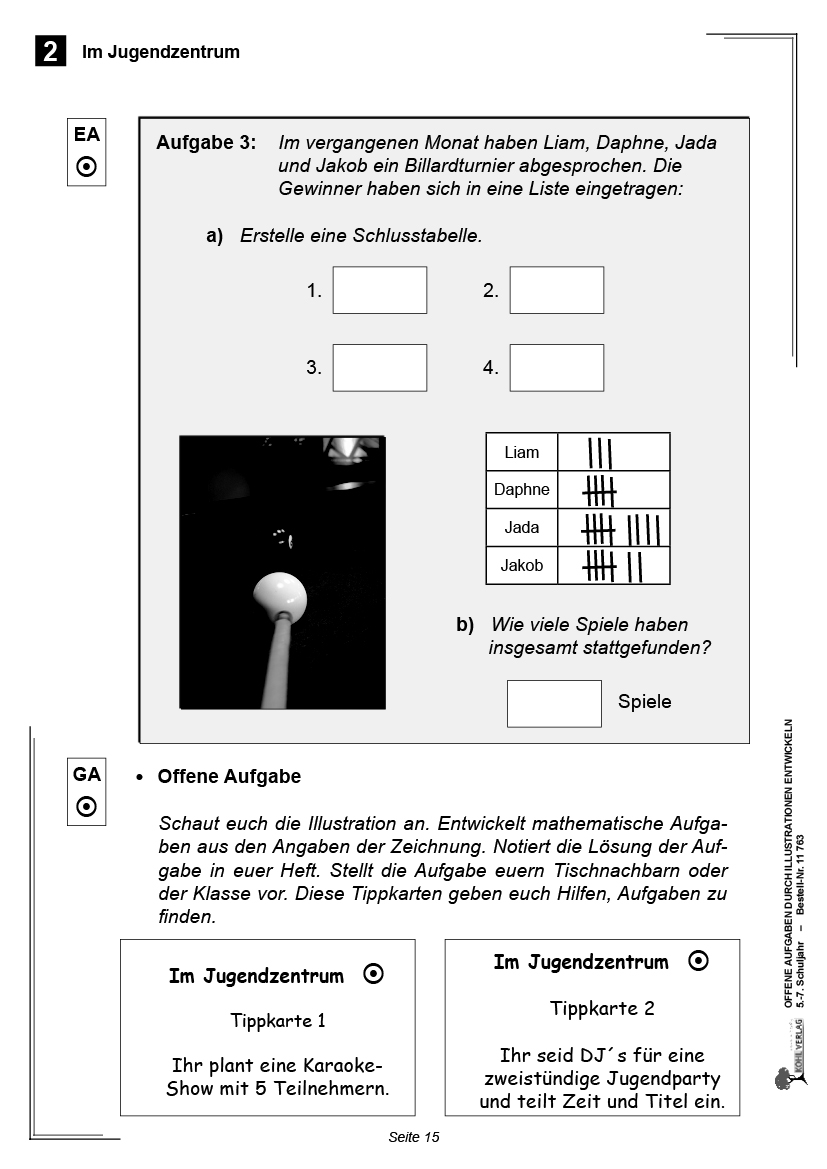 Offene Aufgaben mit Illustrationen entwickeln PDF, ab 10 J., 64 S.
