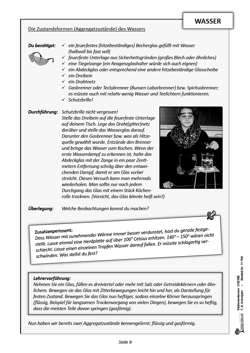 Stationenlernen Chemie / Klasse 7-8 PDF, 80 S.