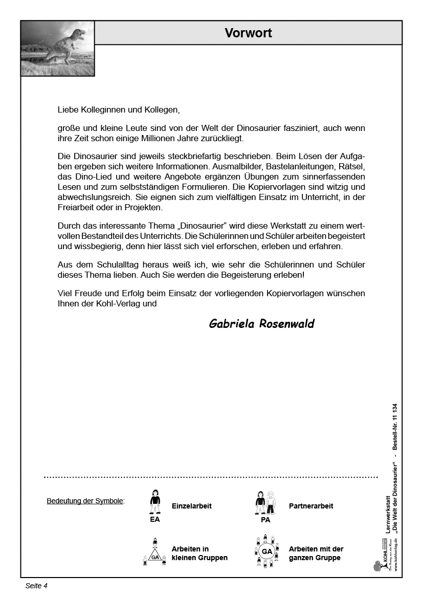 Lernwerkstatt Die Welt der Dinosaurier PDF, ab 7 J., 80 S.