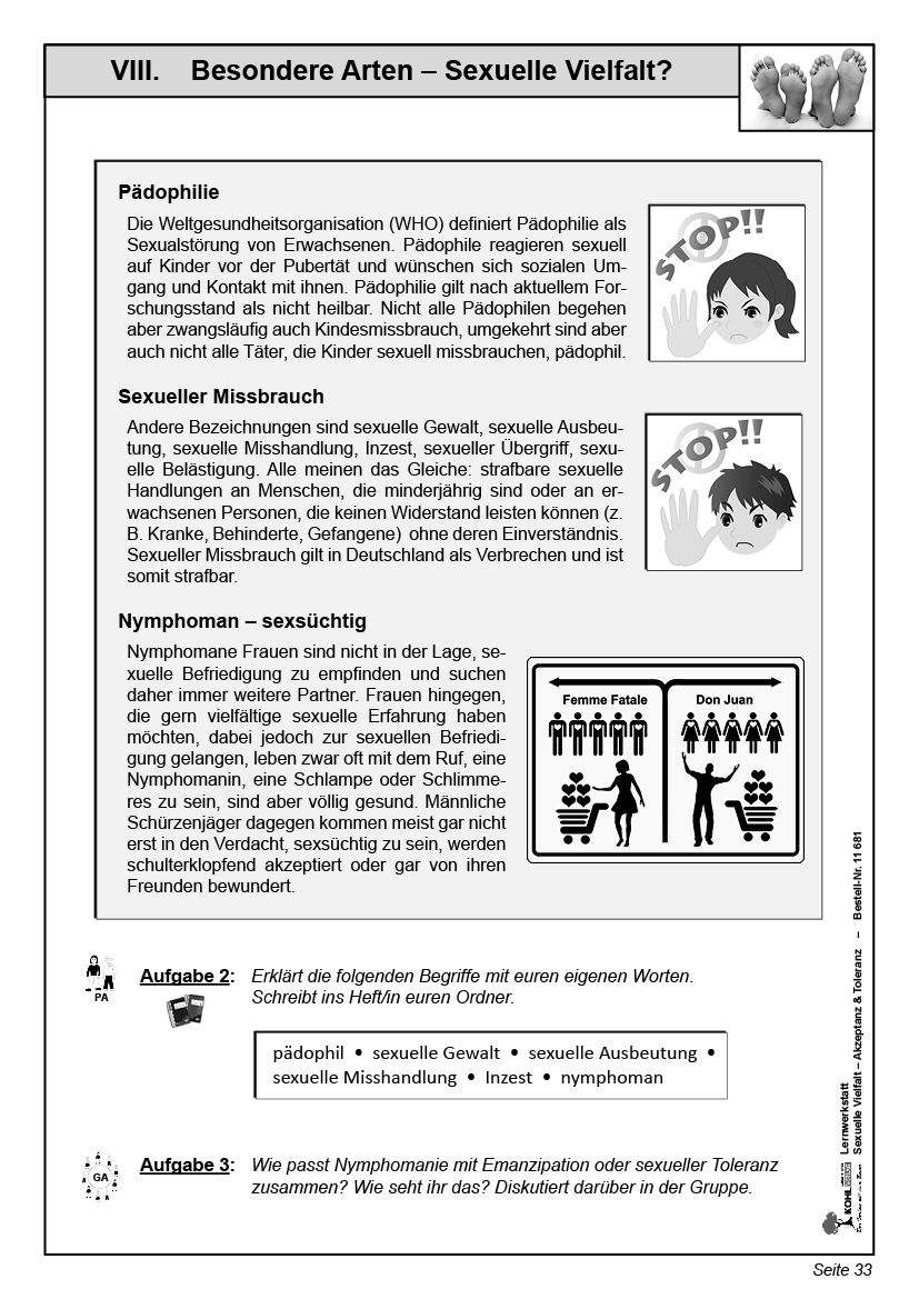 Lernwerkstatt Sexuelle Vielfalt PDF, ab 10 J., 40 S.