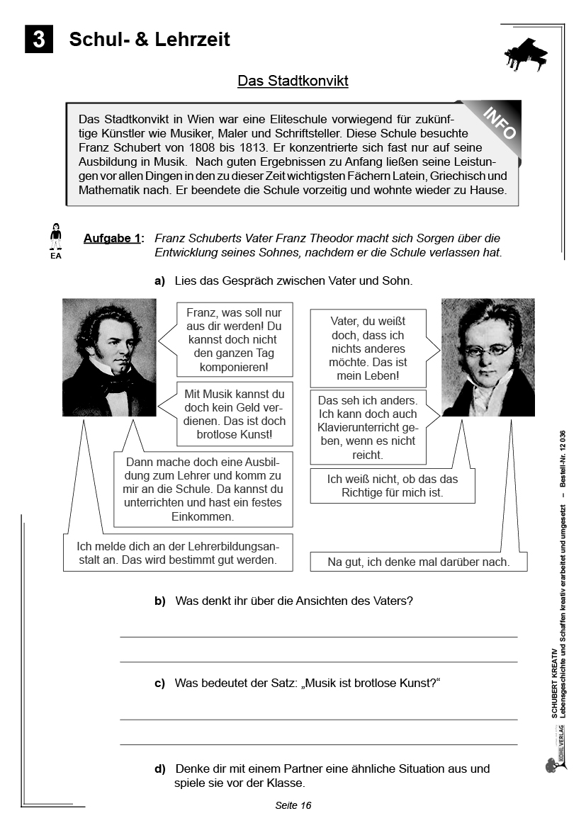Schubert kreativ PDF, ab 10 J., 48 S.