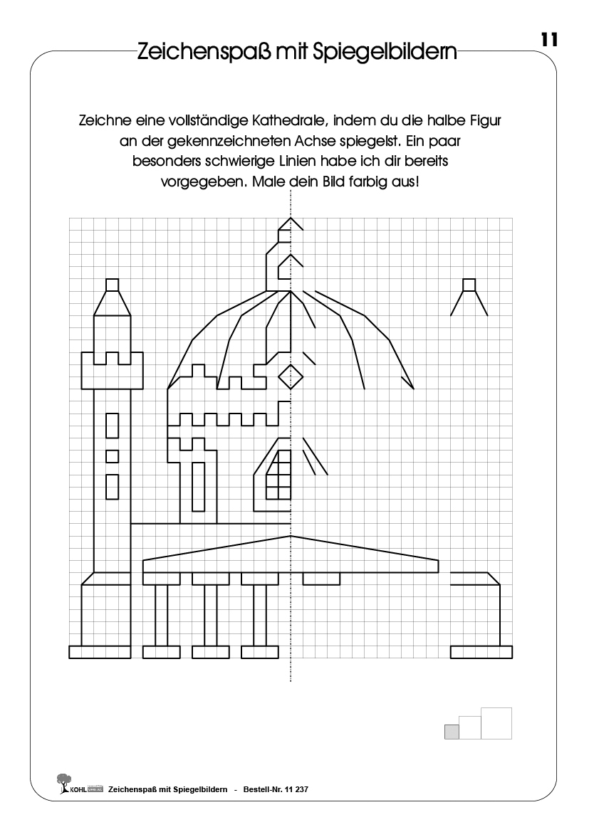 Zeichenspaß mit Spiegelbildern - Geometrische Grunderfahrungen sammeln PDF, ab 9 J., 64 S.