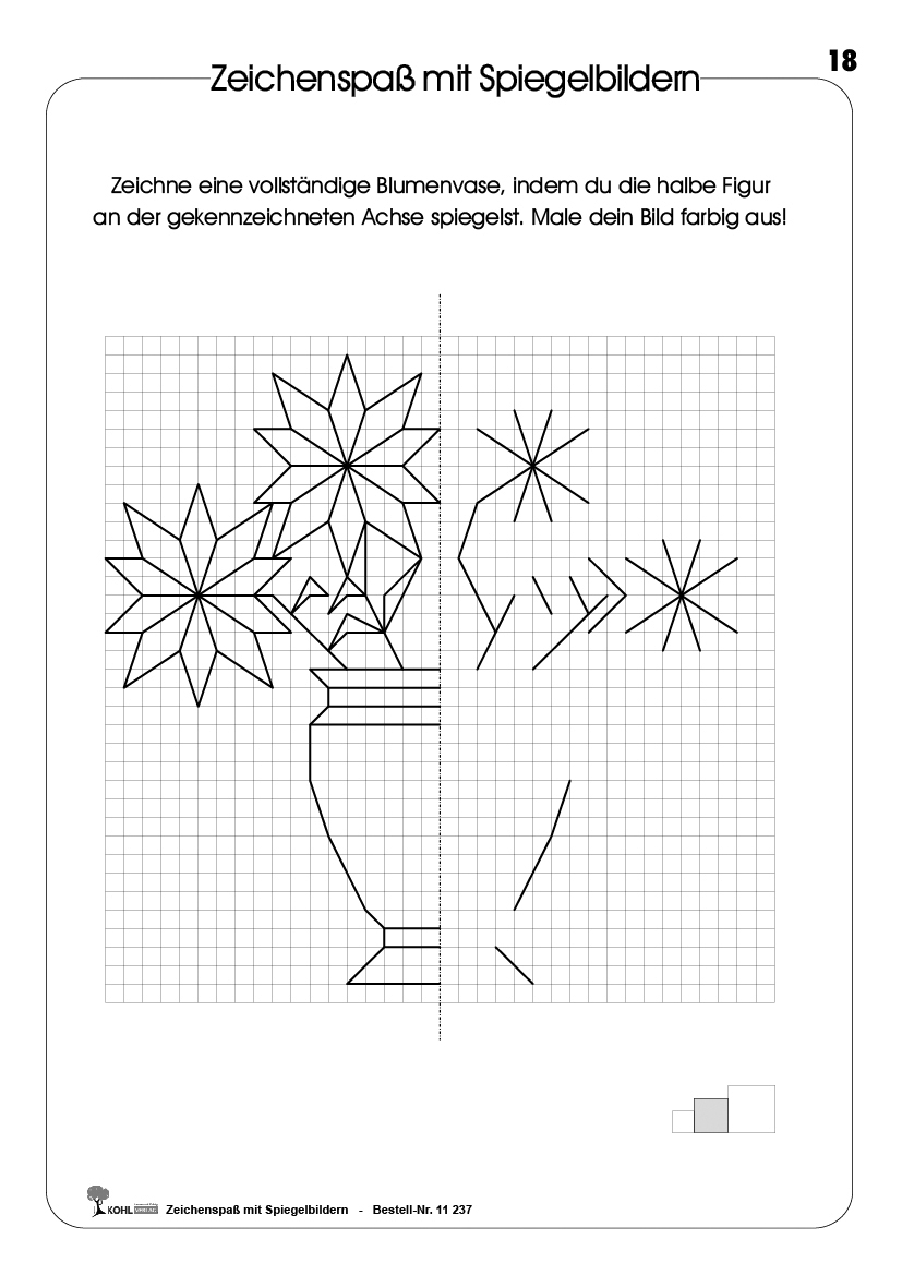 Zeichenspaß mit Spiegelbildern - Geometrische Grunderfahrungen sammeln PDF, ab 9 J., 64 S.