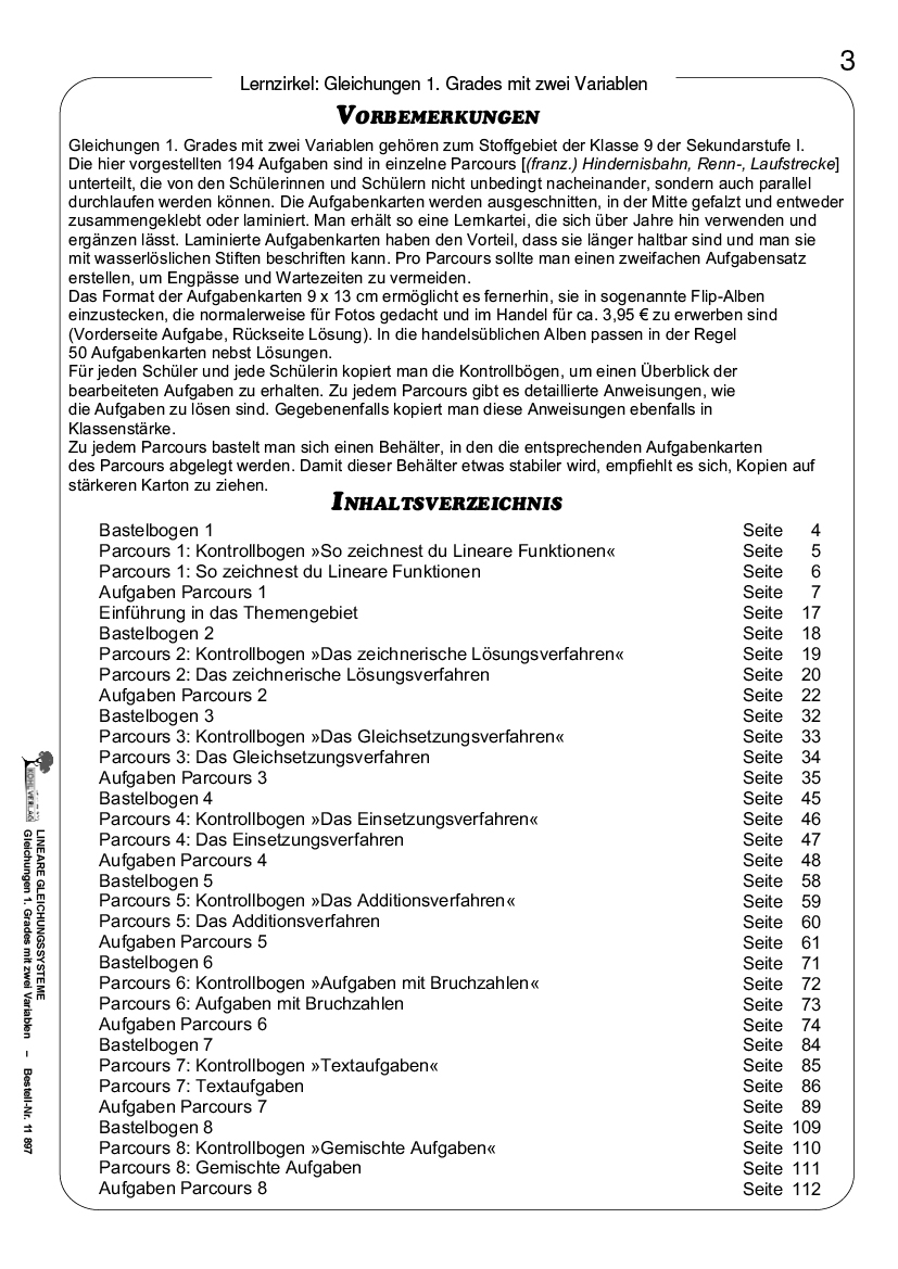 Lineare Gleichungssysteme PDF, ab 14 J., 128 S. 