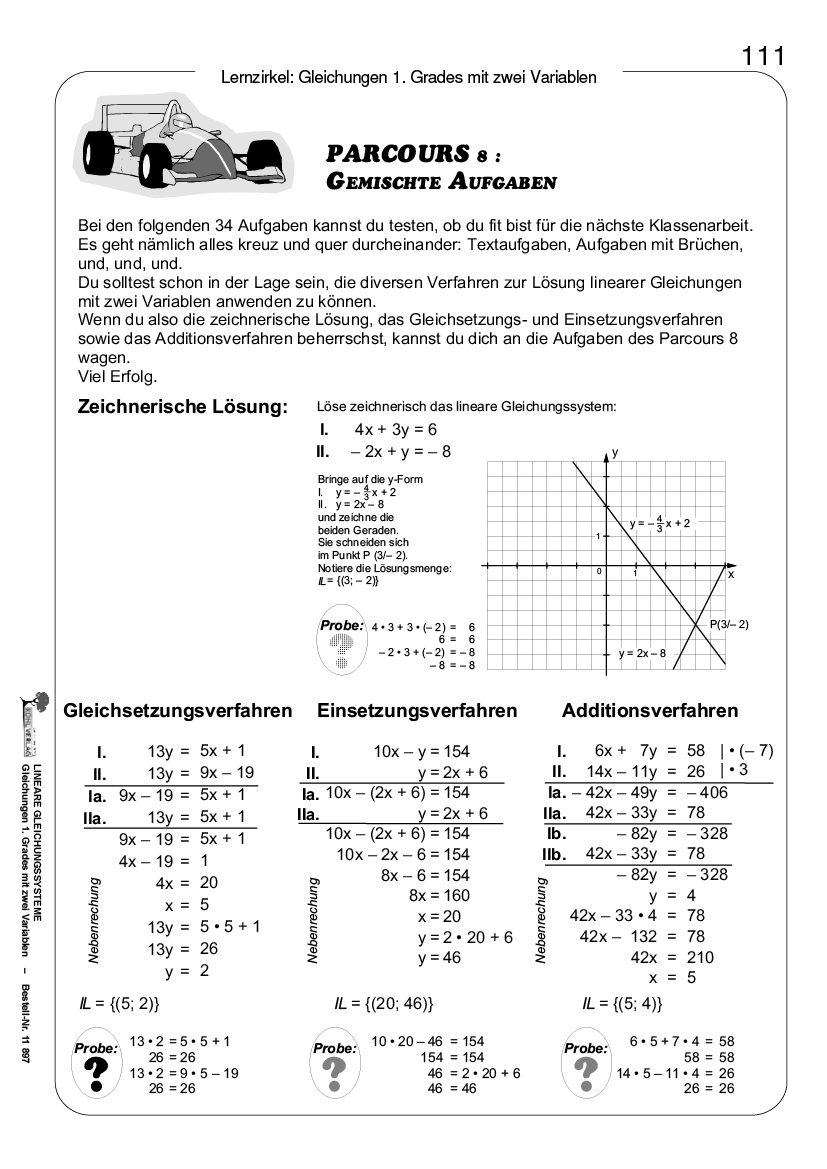 Lineare Gleichungssysteme PDF, ab 14 J., 128 S. 