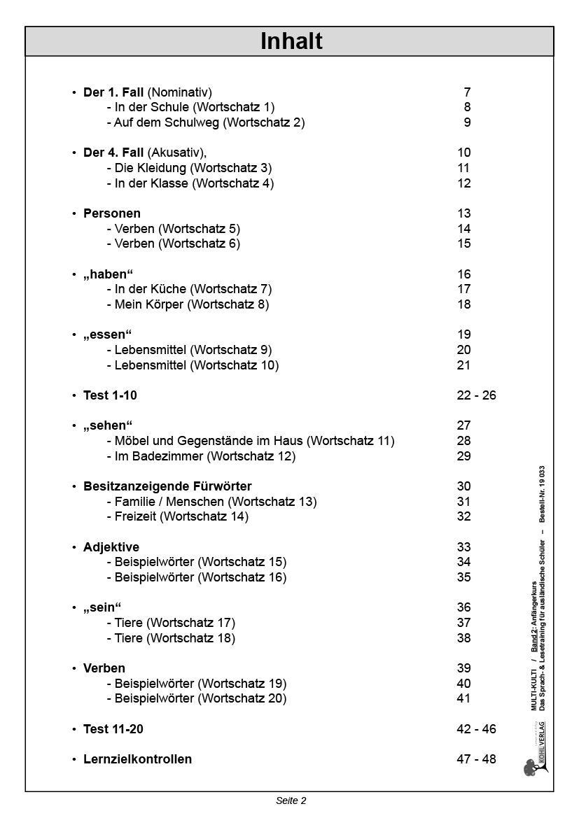 Multi-Kulti 2: Anfängerkurs PDF, 48 S.