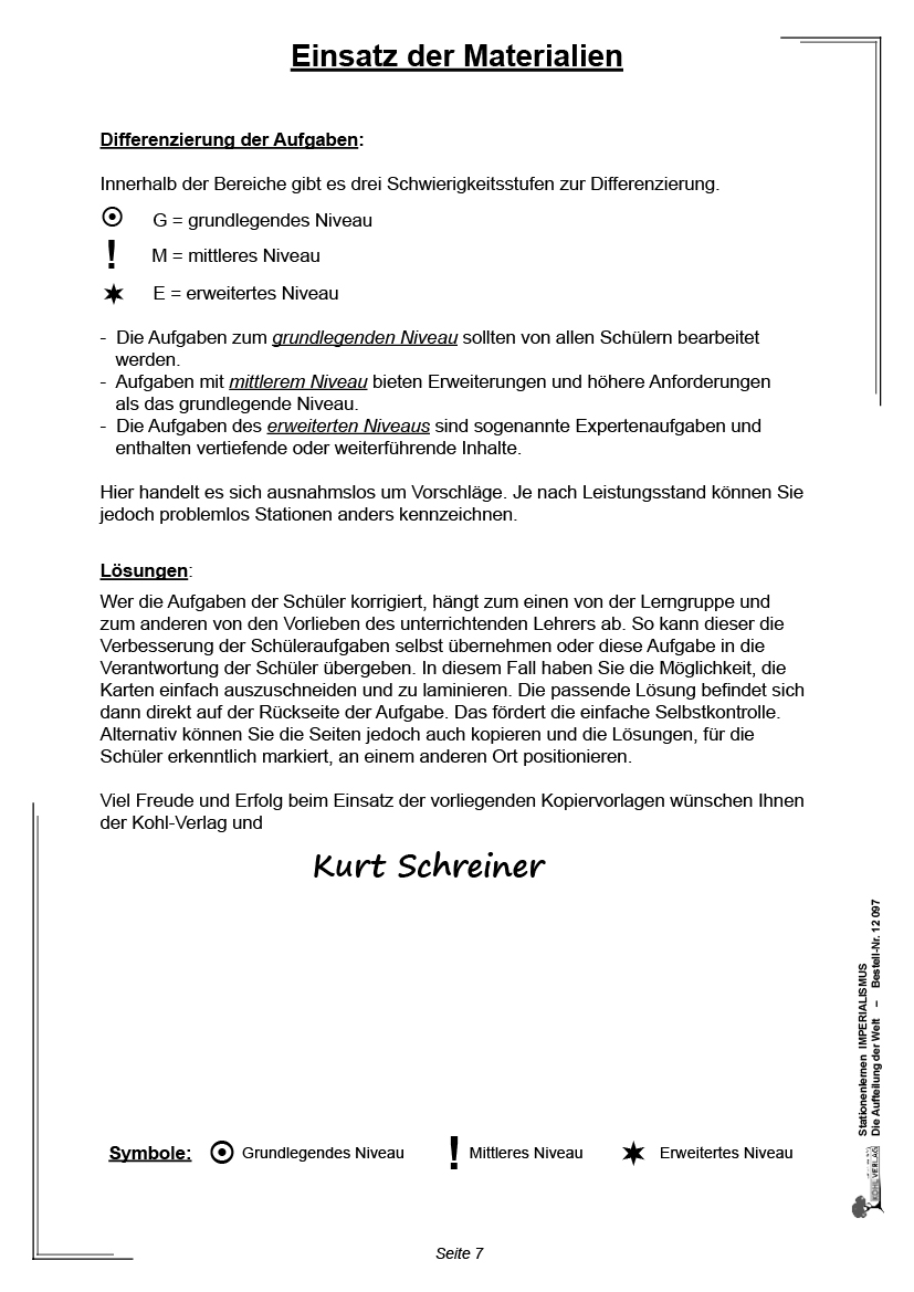 Stationenlernen Imperialismus / PDF, ab 10 J., 64 S.