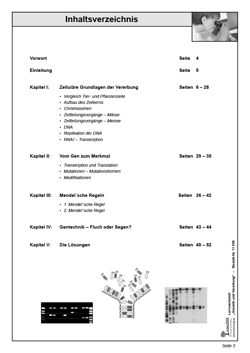 Lernwerkstatt Genetik & Vererbung, ab 12 J., 52 S.