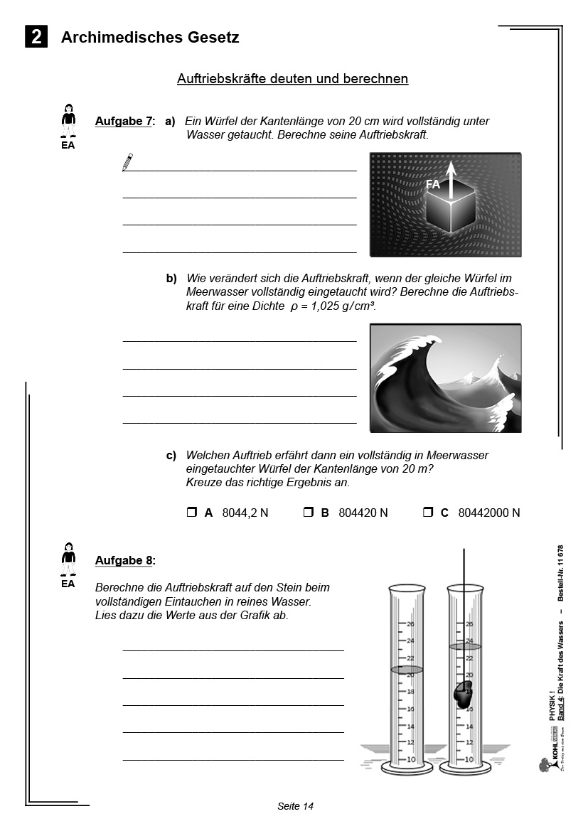 Physik ! / Band 4: Die Kraft des Wassers, PDF, ab 10 J., 48 S.