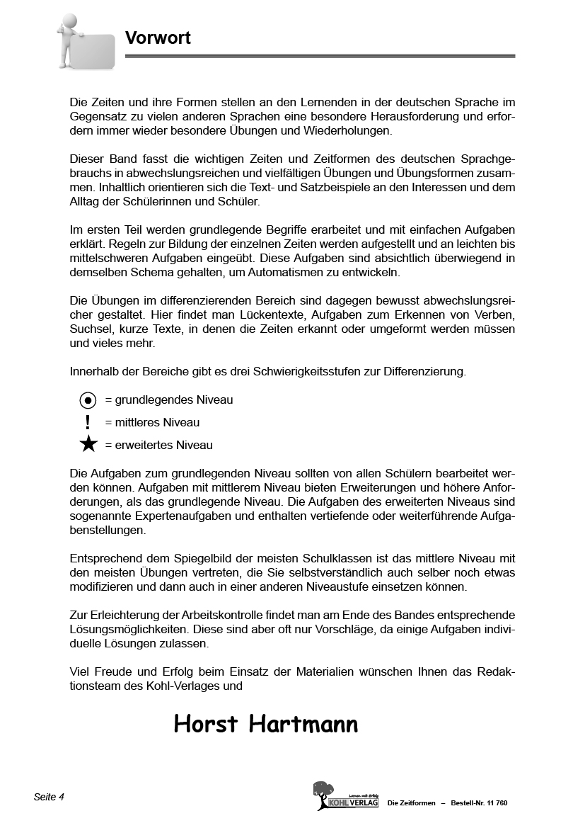 Die Zeitformen PDF, ab 10 J., 56 S.