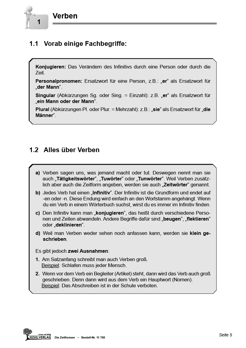 Die Zeitformen PDF, ab 10 J., 56 S.