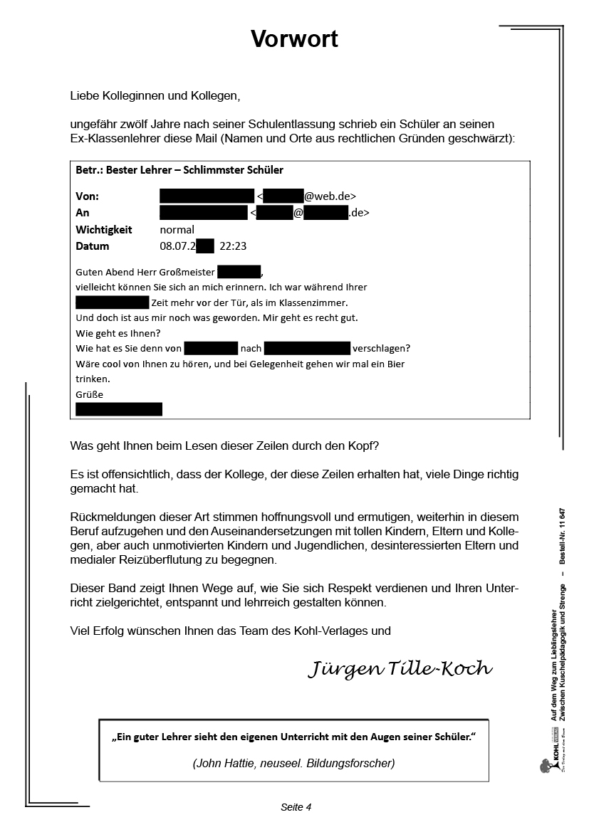 Auf dem Weg zum Lieblingslehrer PDF, 40 S.