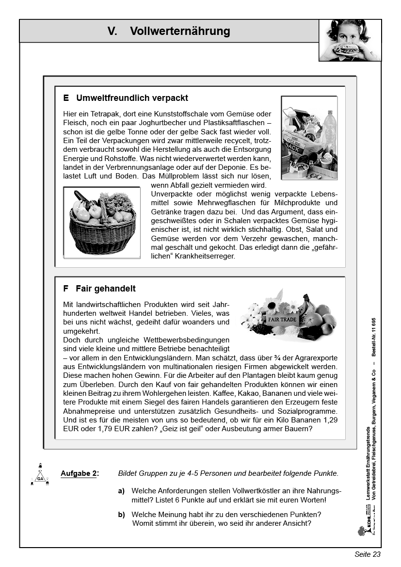 Ernährungstrends, PDF, ab 11 J.
