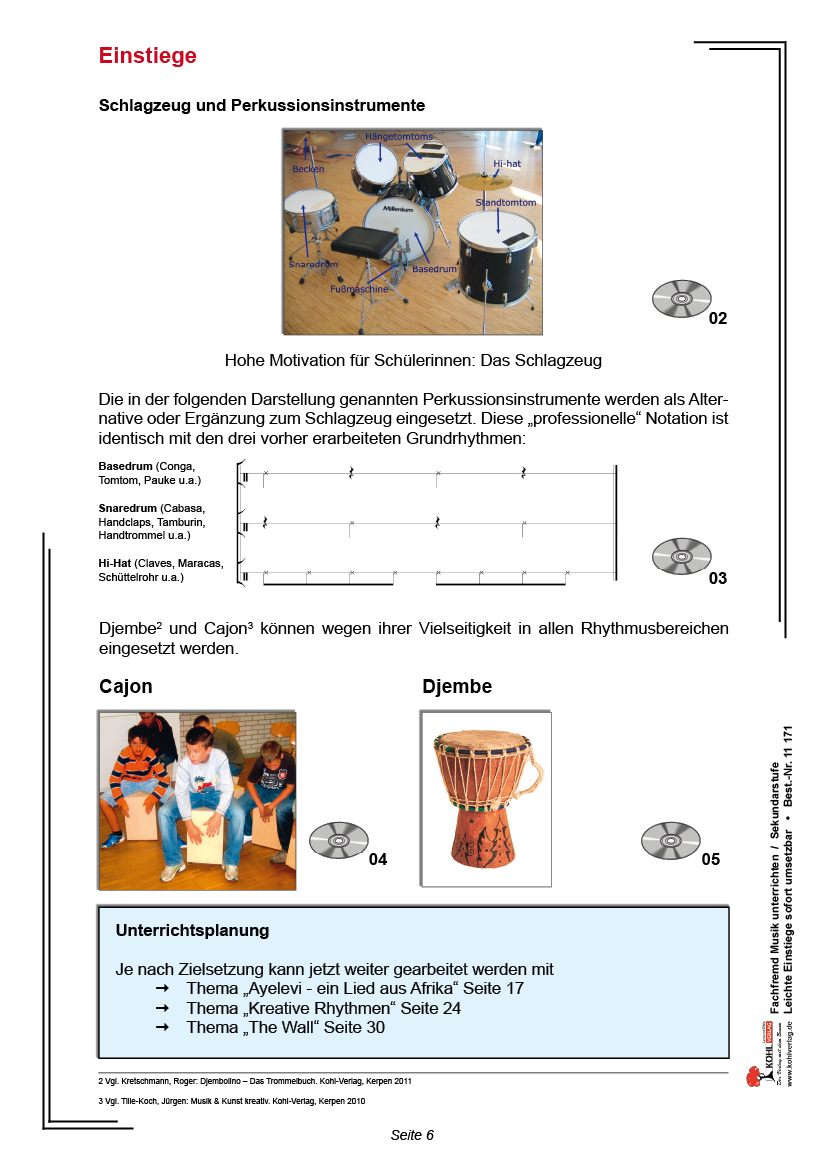 Fachfremd Musik unterrichten PDF, ab 10 J., 72 S.