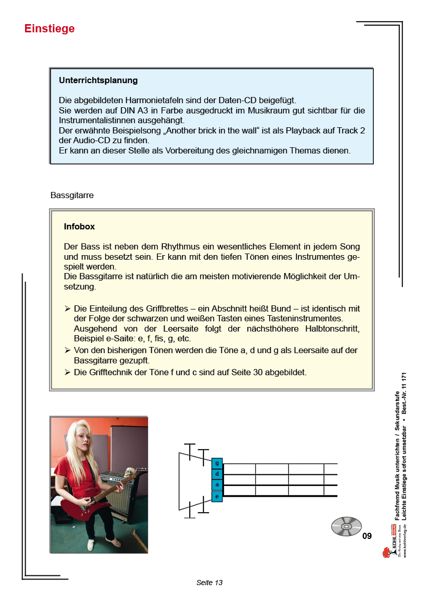 Fachfremd Musik unterrichten PDF, ab 10 J., 72 S.
