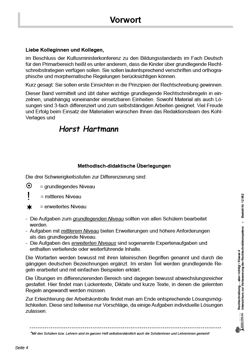Rechtschreibung ... aber richtig! / PDF, ab 9 J., 56 S.