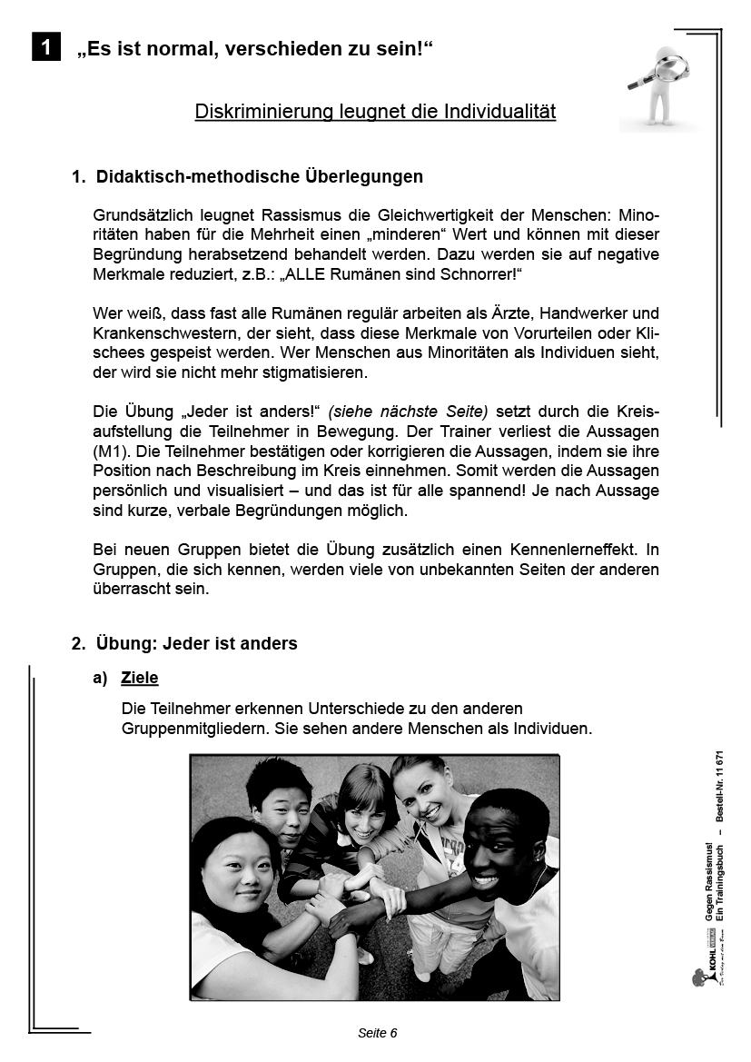 Gegen Rassismus! / PDF, ab 10 J.