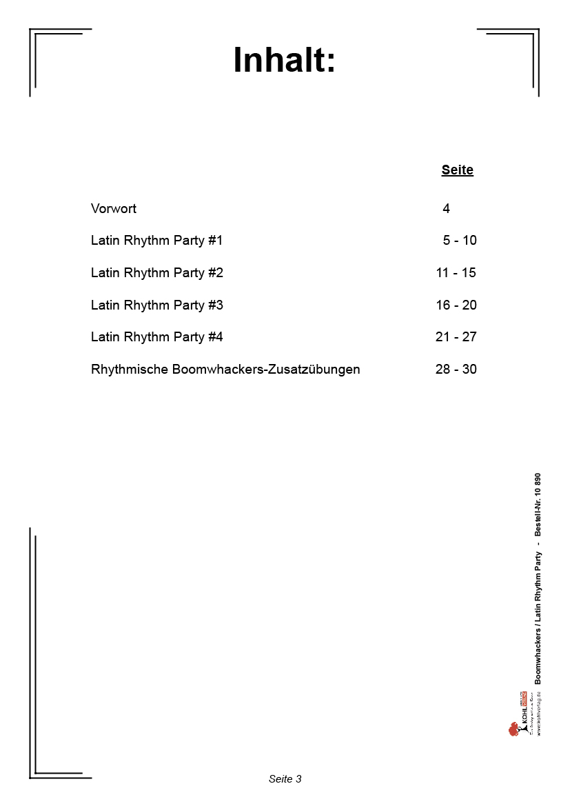Boomwhackers - Latin Rhythm Party / PDF, ab 6 J.