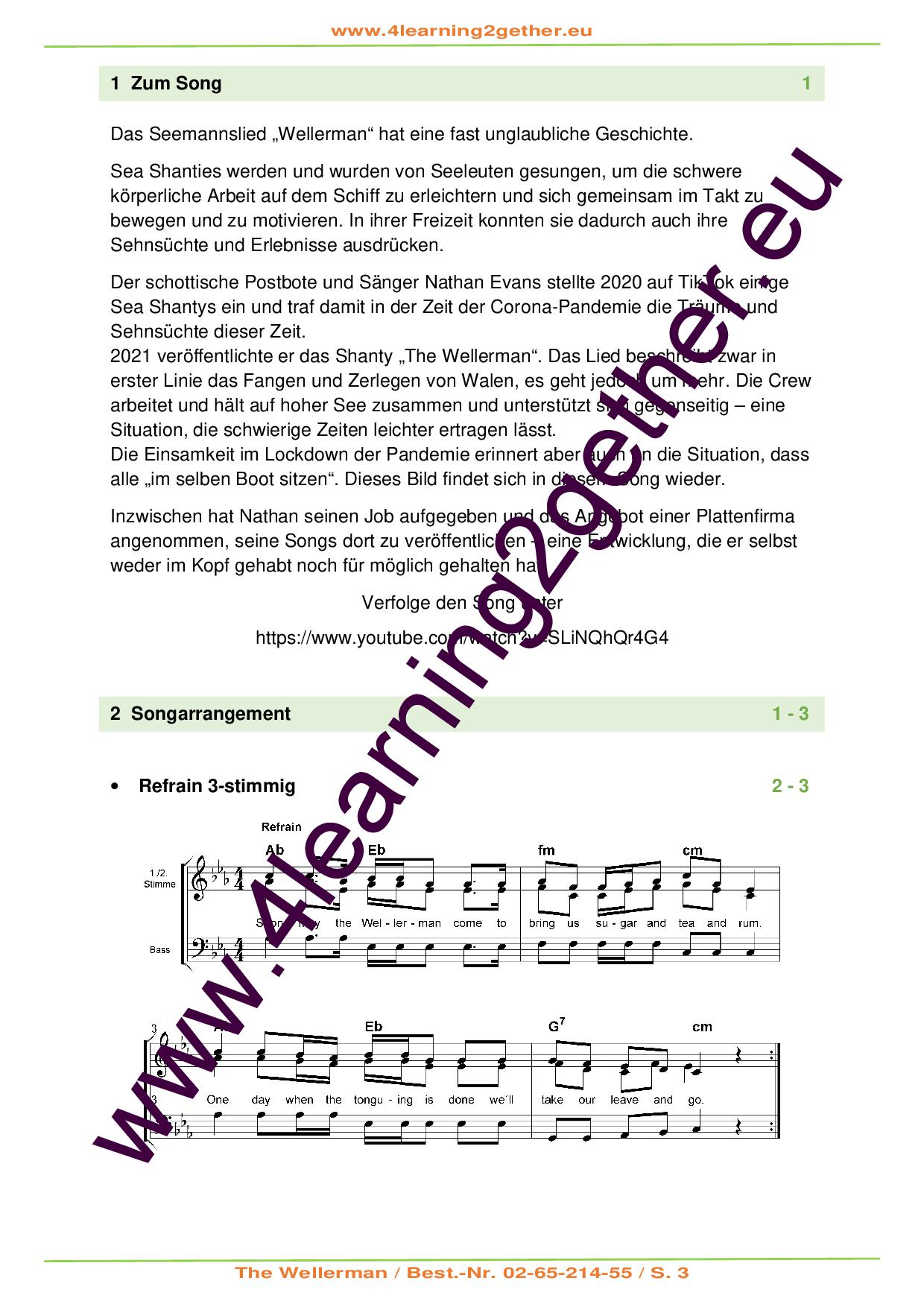 songs4all: The Wellerman / PDF, 7 S., ab 12 J.
