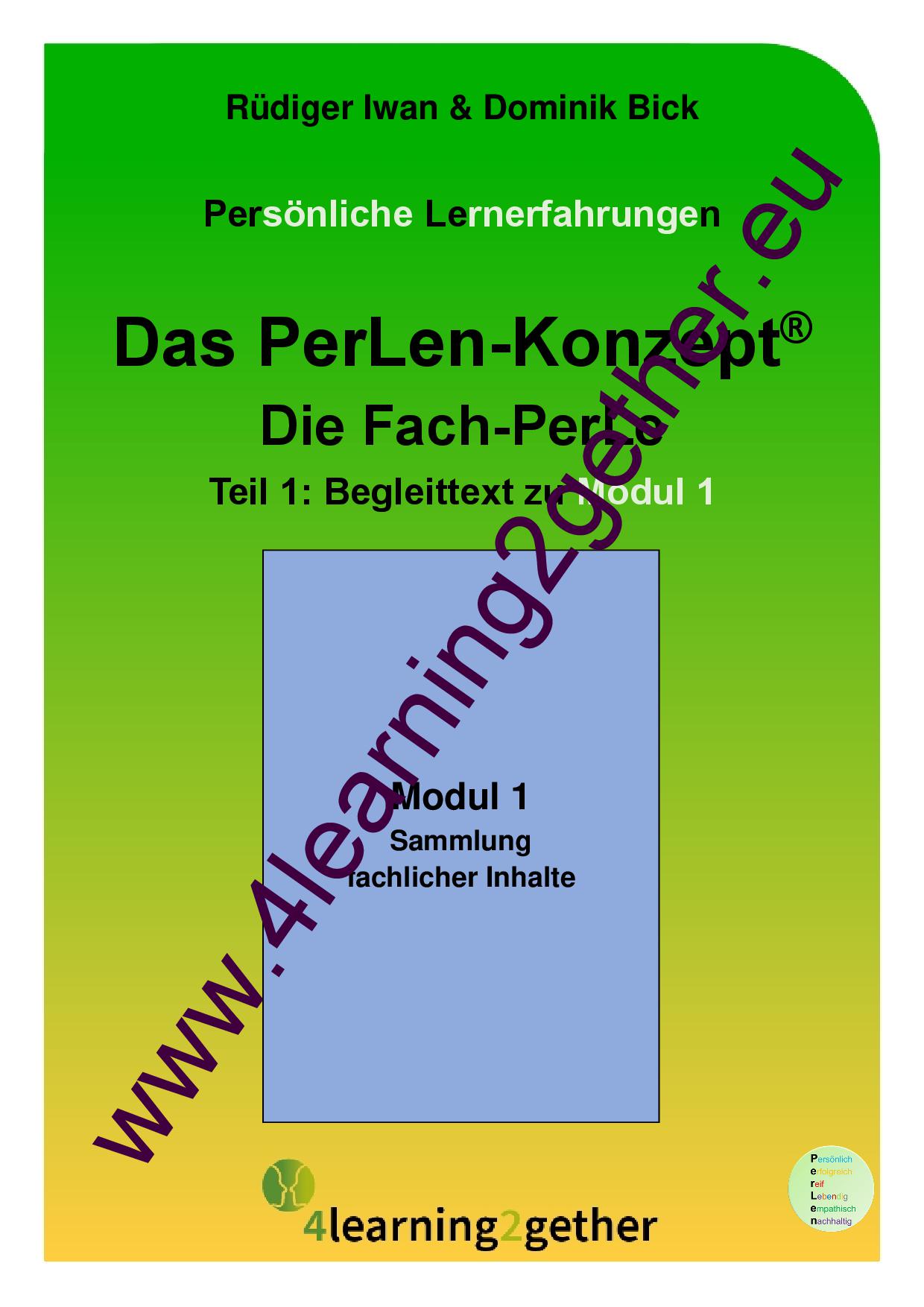 Das PerLen-Konzept®  -  Fach-PerLe - Module 1 - 4