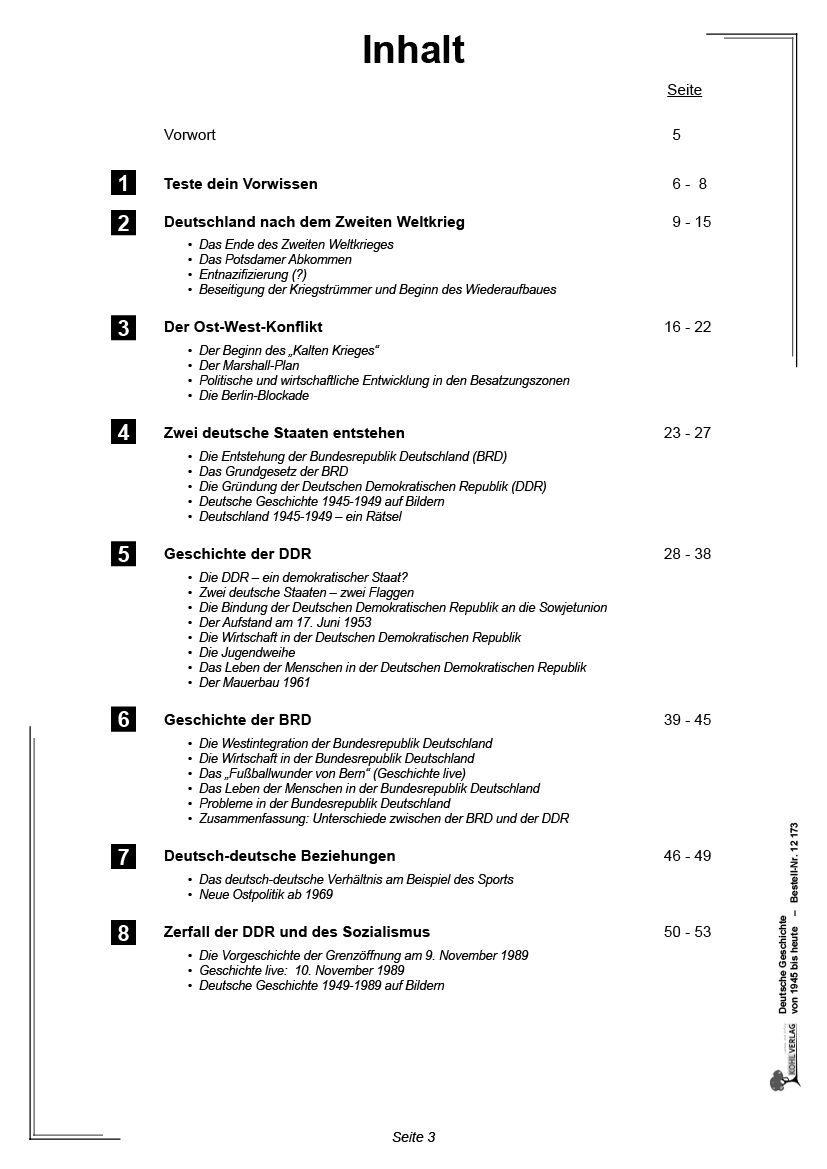 Deutsche Geschichte von 1945 bis heute PDF, ab 13 J., 80 S.