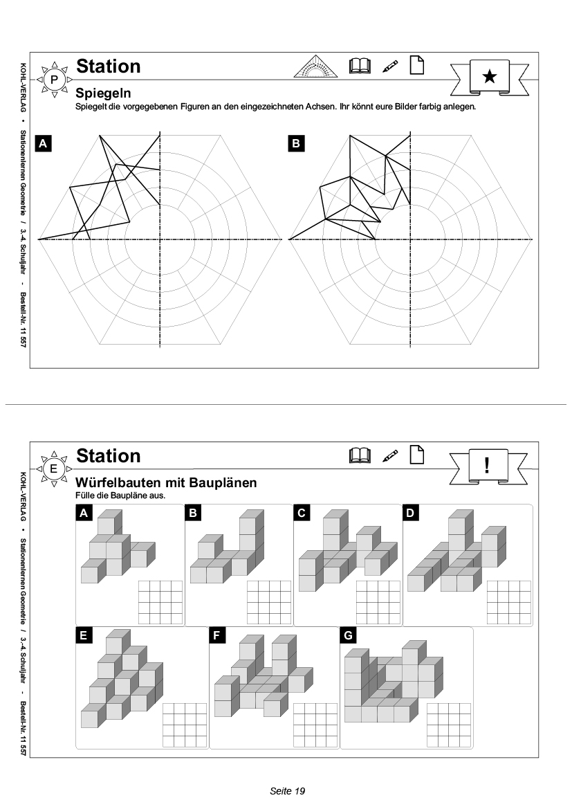 Stationenlernen Geometrie PDF / Klasse 3-4, ab 8 J., 80 S.